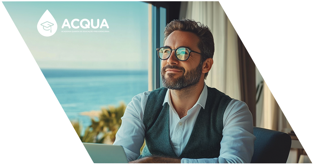 Homem olhando para o horizonte - Plataforma ACQUA